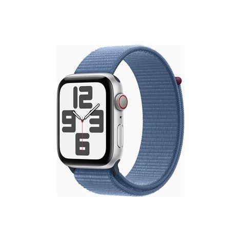 Apple SE (GPS + Cellular) Inteligentny zegarek 4G Aluminium Zimowy niebieski 44 mm Apple Pay Odbiornik GPS/GLONASS/Galileo/QZSS